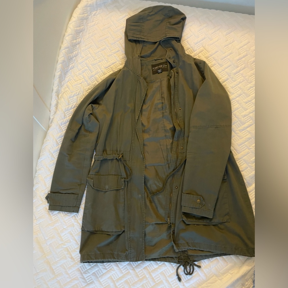 Forever21 Army Green Utility Jacket Size 1X or XXL